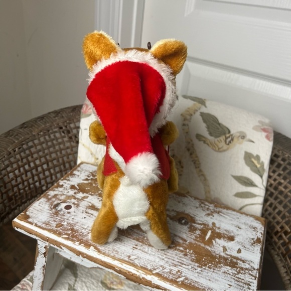 Vintage Musical Tree Mates Plush Christmas Bear on Rudolph - Picture 5 of 6